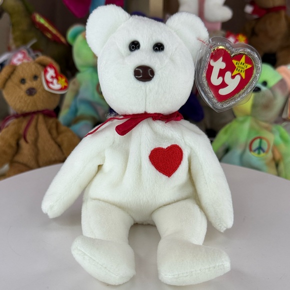 Ty Other - ❤️Rare Factory Sticker/PVC/German Nürnberg Tag - TY Valentino Beanie Baby 1994